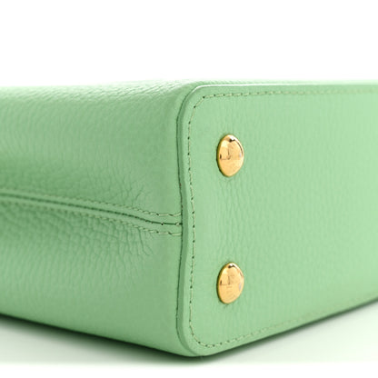 Louis Vuitton Taurillon Mini Capucines Vert Pomme 8 of 10