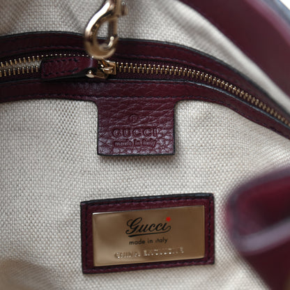 Gucci Pebbled Calfskin Medium Soho Chain Shoulder Bag Scarlatto 6 of 10