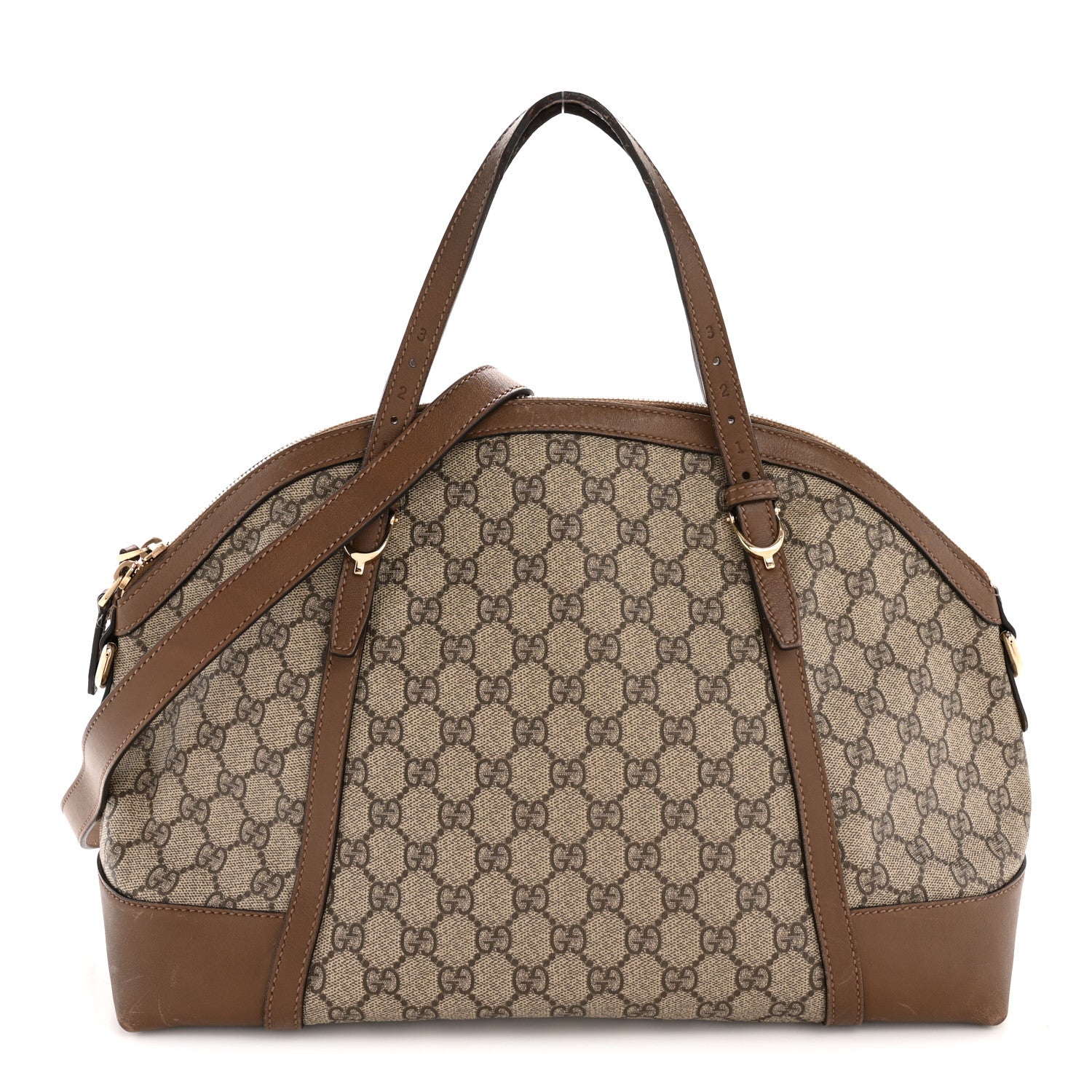Gucci GG Supreme Monogram Medium Nice Top Handle Dome Bag Brown 1 of 13