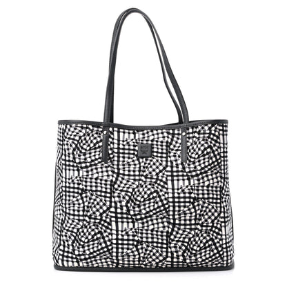MCM Visetos Medium Project Reversible Shopper Tote Phantom Grey 10 of 14