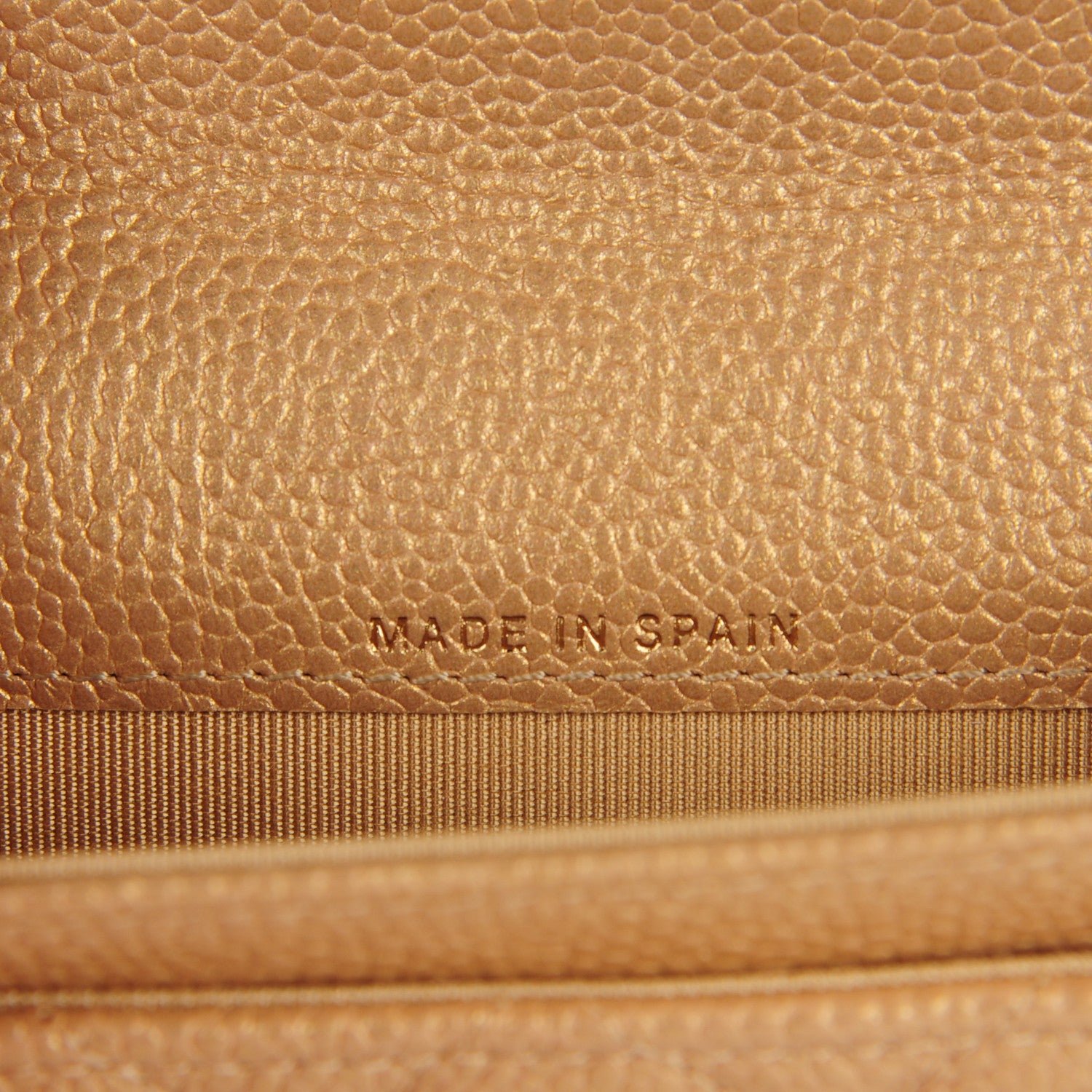 Chanel Metallic Caviar Quilted Card Holder Gold 6 of 8