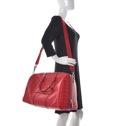 MCM Visetos Medium Traveler Weekender Bag Red 3 of 11