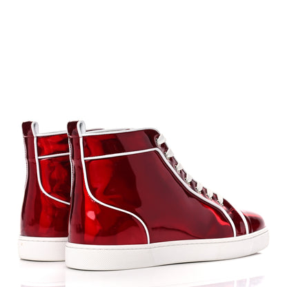 Christian Louboutin Patent Mens Louis Orlato Flat Sneakers 42 Red 4 of 12