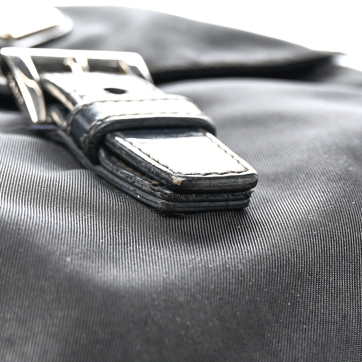 Prada Tessuto Nylon Saffiano Small Vela Messenger Black 16 of 16