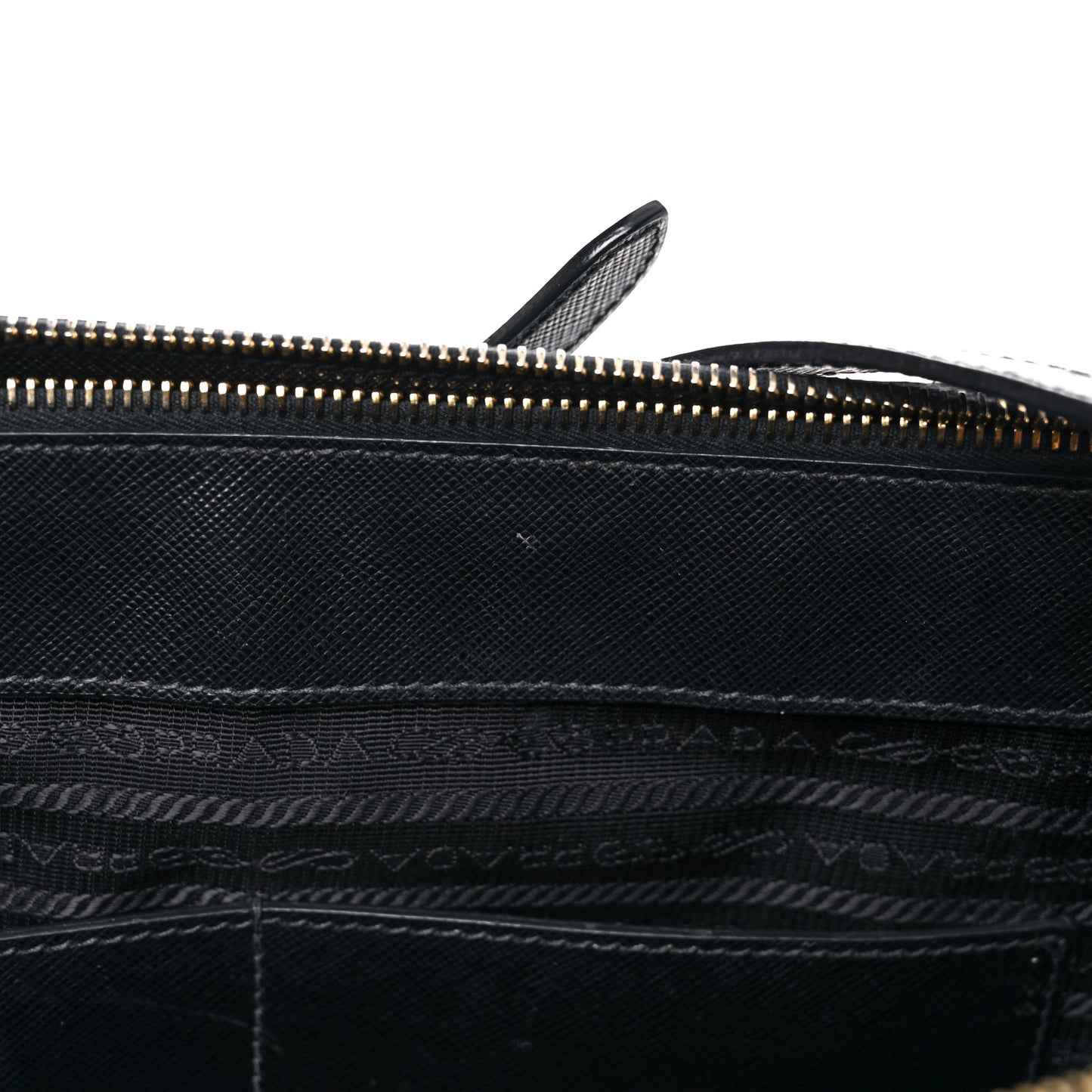 Saffiano Large Galleria Double Zip Tote Black
