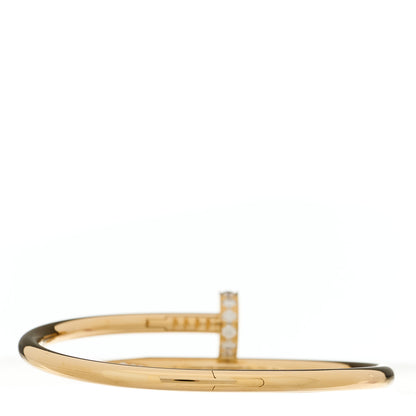 Cartier 18K Yellow Gold Diamond Juste Un Clou Bracelet 15 2 of 4