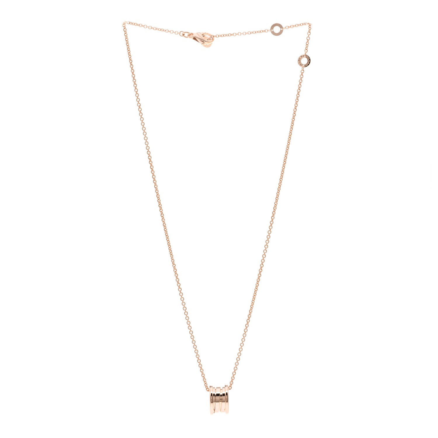 Bulgari 18K Rose Gold B.Zero1 Pendant Necklace 3 of 6