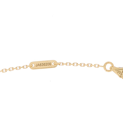 Van Cleef & Arpels 18K Yellow Gold Mother of Pearl Sweet Alhambra Pendant Necklace 4 of 4