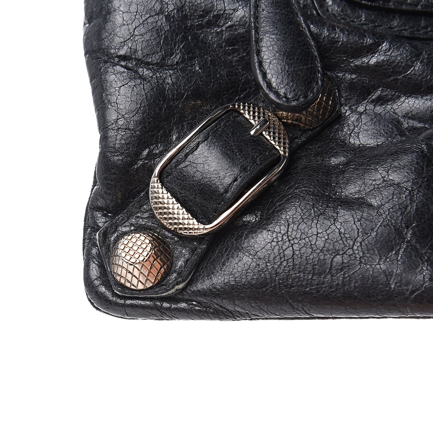 Balenciaga Agneau Giant 12 Silver Hardware M Porte-Monnaie Coin Purse Black 9 of 11