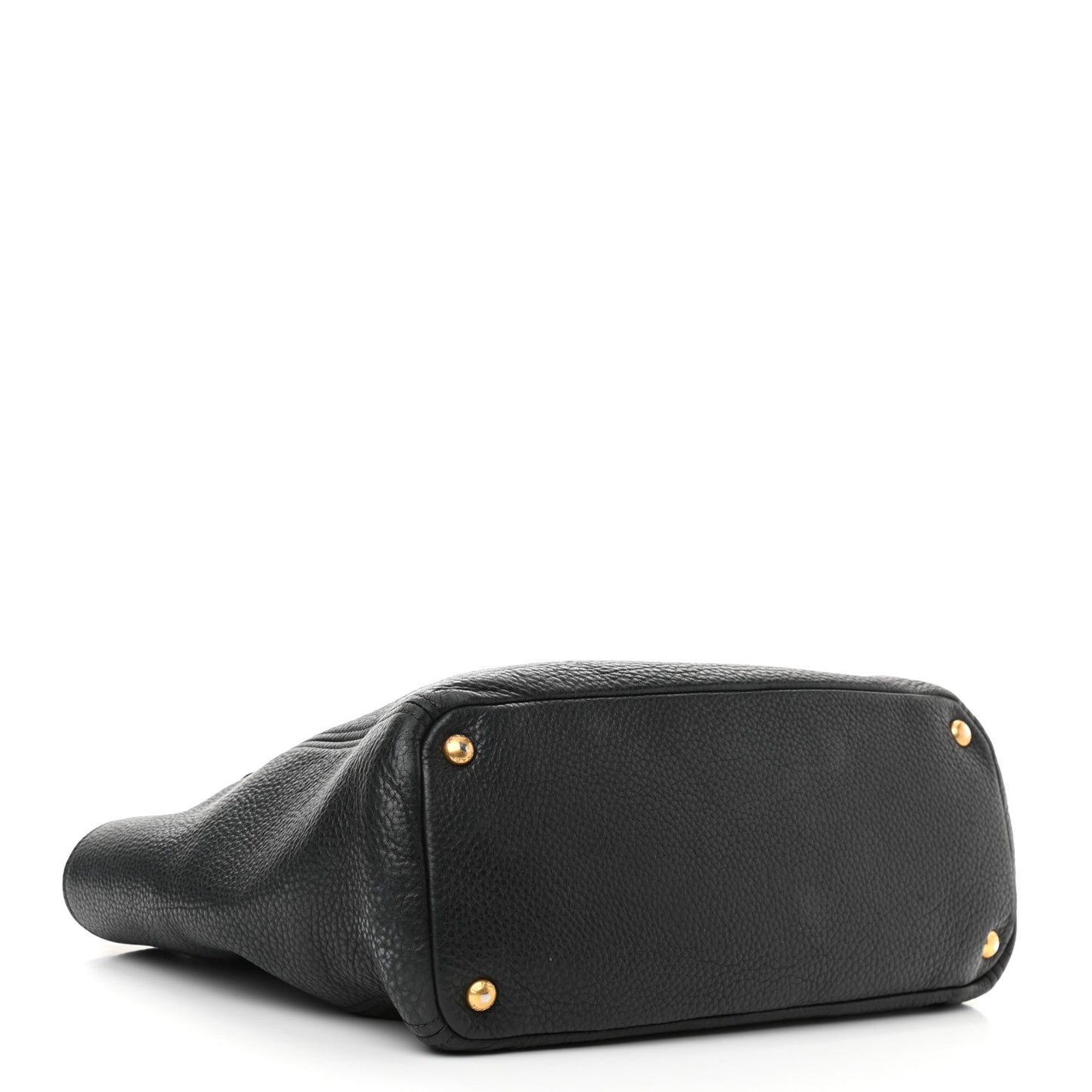 Vitello Daino Side Pocket Tote Black