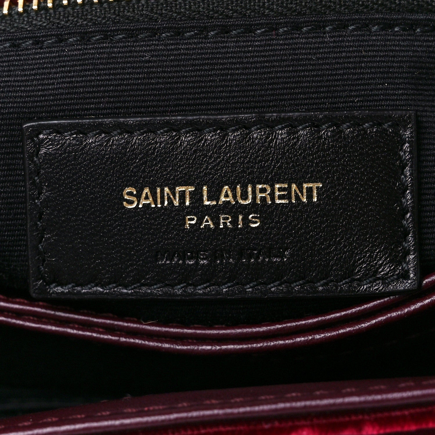 Saint Laurent Velvet Y Quilted Monogram Toy Loulou Crossbody Bag French Burgundy 7 of 12