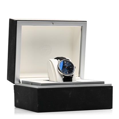 IWC Stainless Steel Alligator 40mm Portofino Automatic Watch Blue IW356523 5 of 5