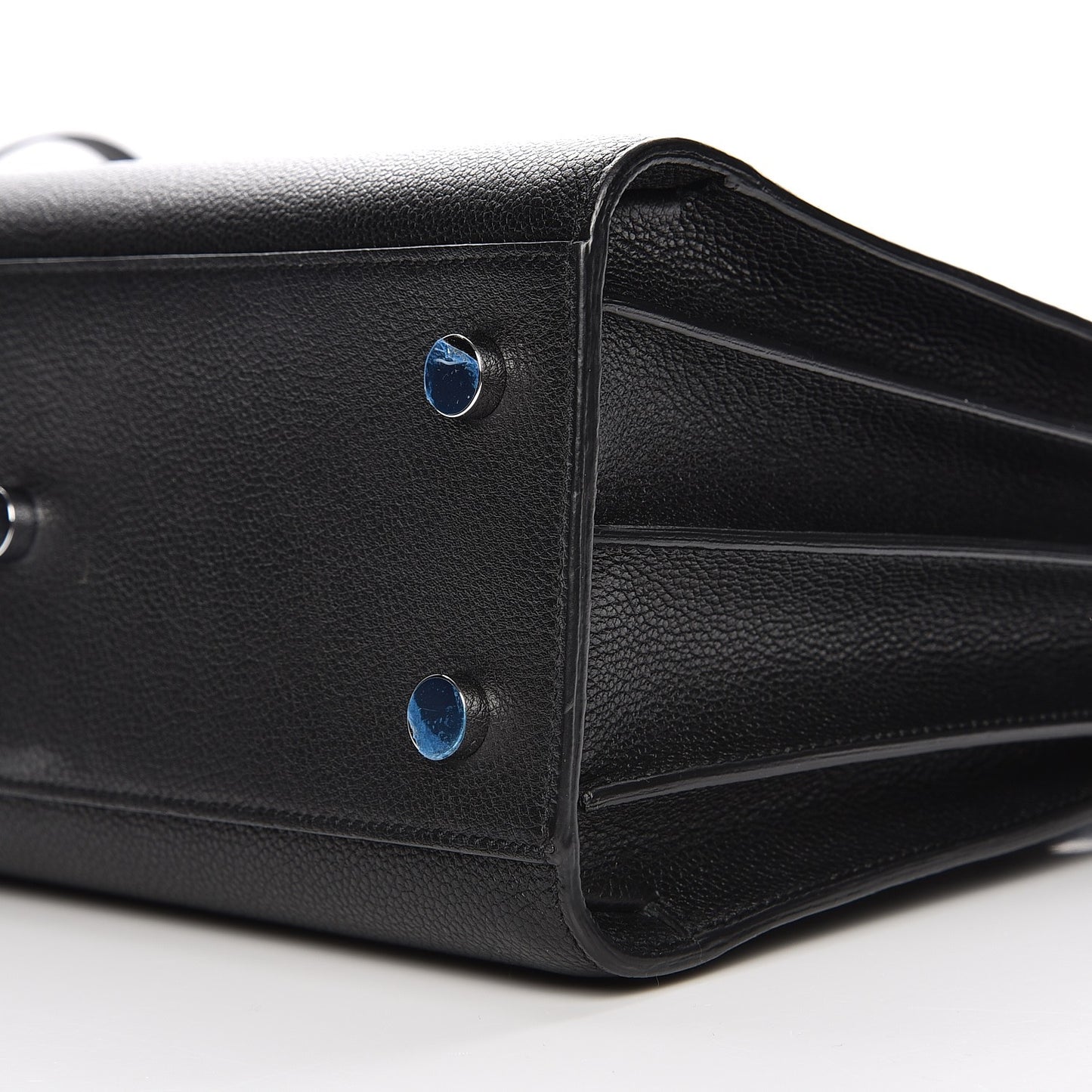 Grained Calfskin Nano Sac De Jour Black