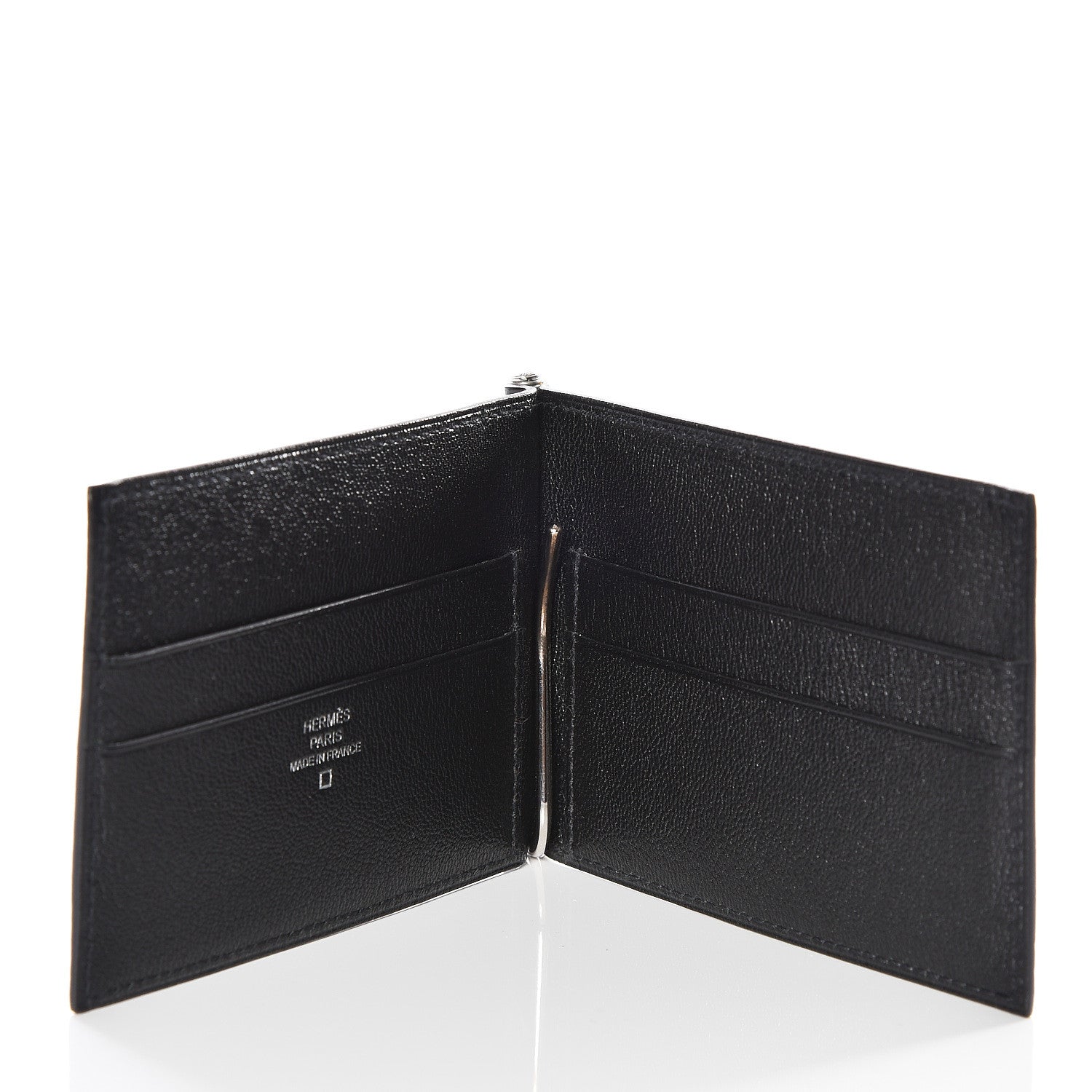 Hermes Shiny Alligator Poke Jungle Wallet Black 4 of 8