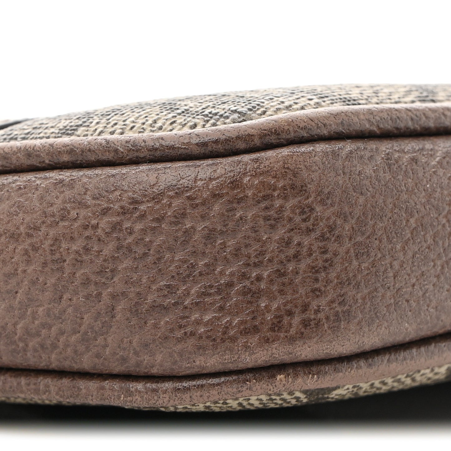 GG Supreme Monogram Ophidia Belted iPhone Case 85 34 Dark Brown