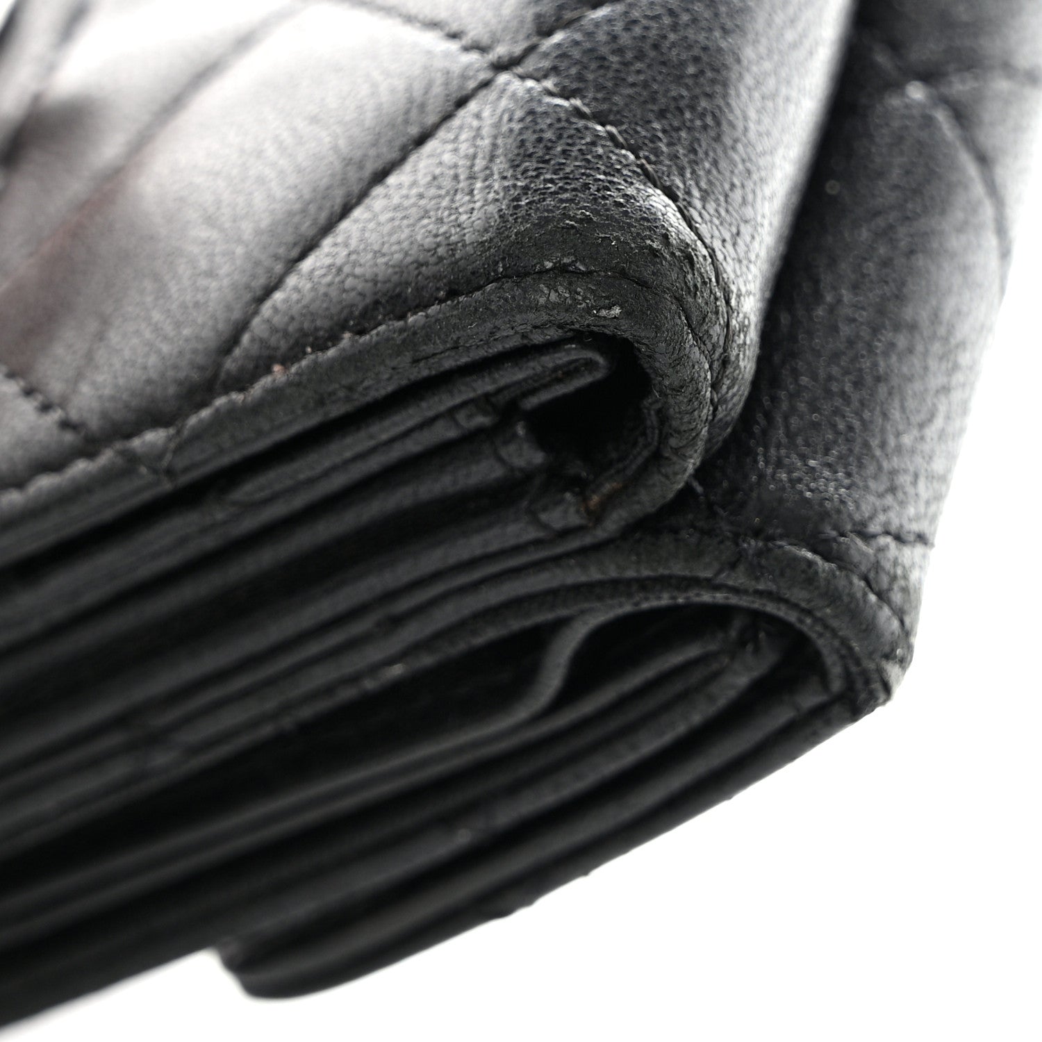 Chanel Lambskin Quilted Double Sided Wallet Black 14 of 16