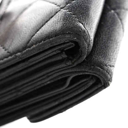 Chanel Lambskin Quilted Double Sided Wallet Black 14 of 16