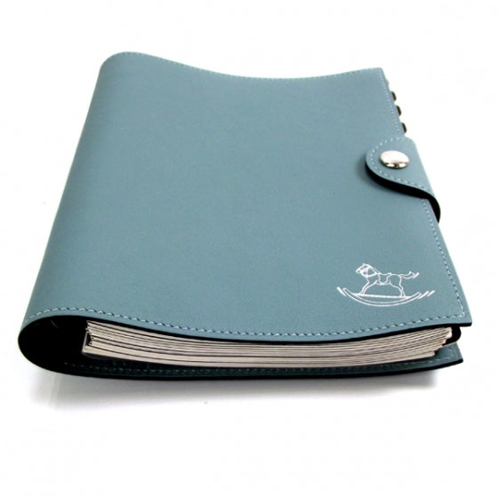 Leather Ulysse PM Notebook Cover w Address Booklet Ciel