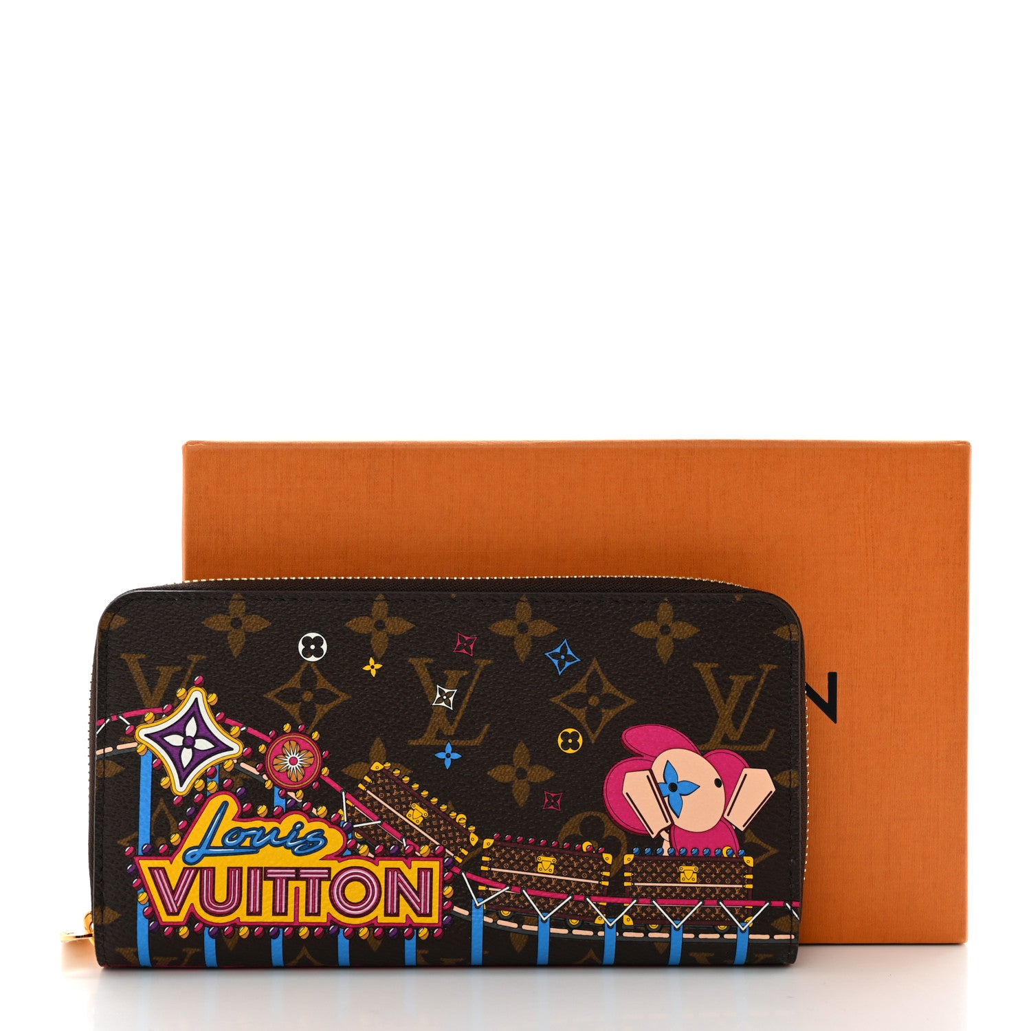 Louis Vuitton Monogram 2020 Christmas Animation Zippy Wallet Pivoine 8 of 8