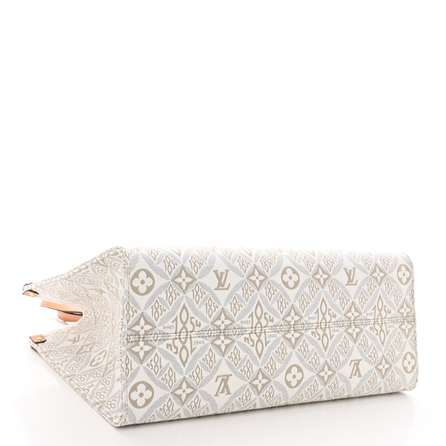 Louis Vuitton Jacquard Since 1854 Onthego MM Creme 4 of 9