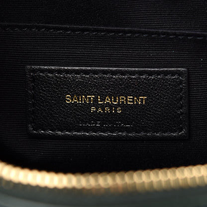 Saint Laurent Calfskin Matelasse Monogram Lou Camera Bag Military Green 9 of 10