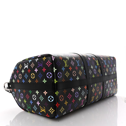Louis Vuitton LV X TM Monogram Multicolor Keepall Bandouliere 50 Black 3 of 8