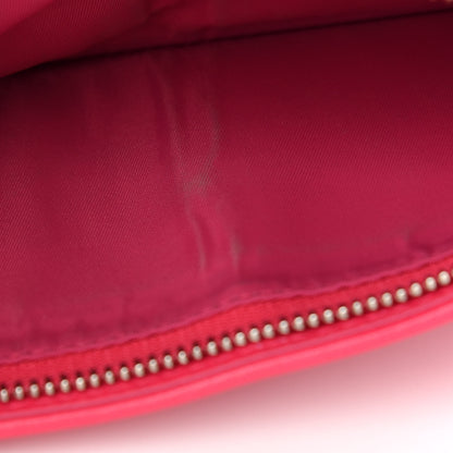Christian Dior Lambskin Cannage Lady Dior Rendezvous Wallet On Chain Fuchsia 9 of 10