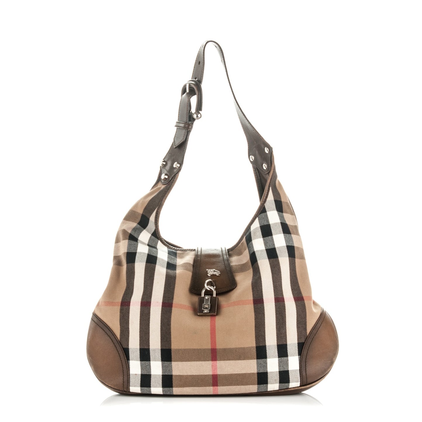 House Check Brooke Hobo Brown