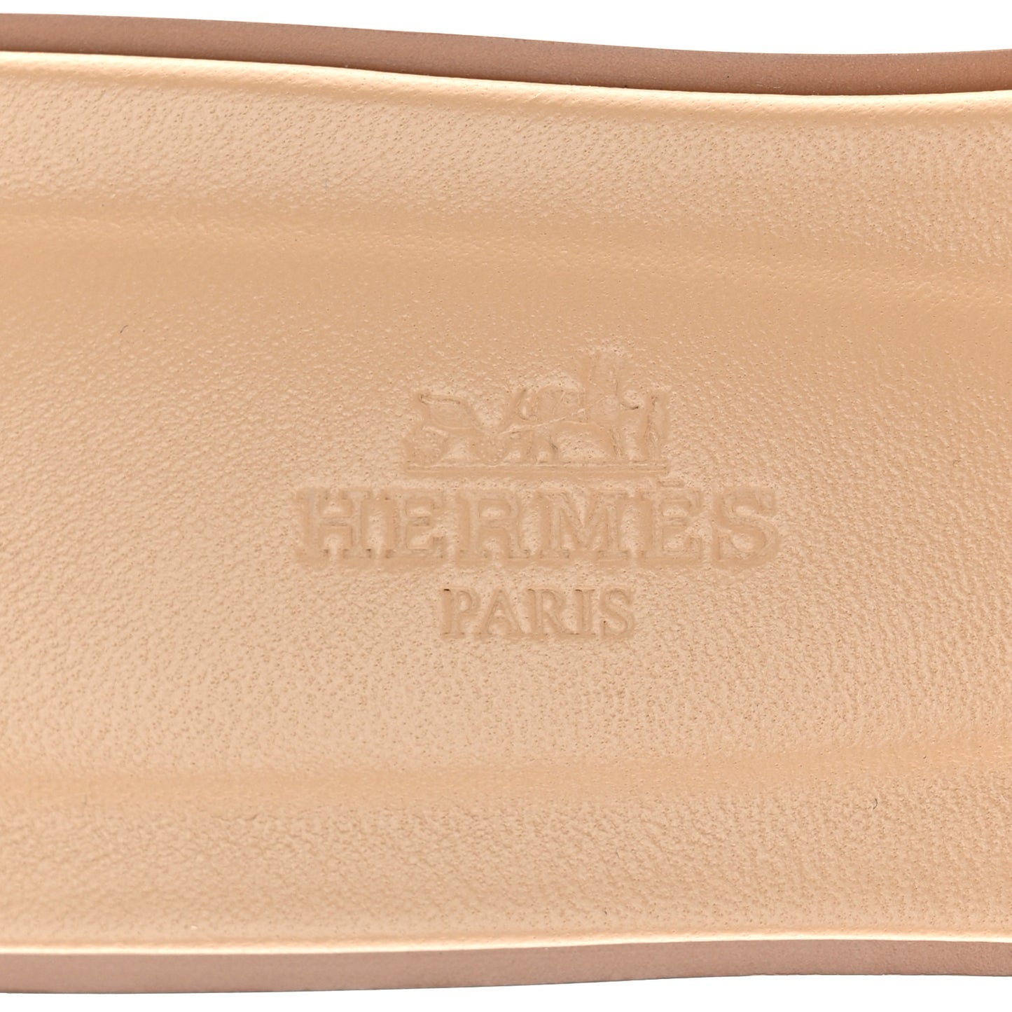 Box Calfskin Oran Sandals 37.5 Beige Nude