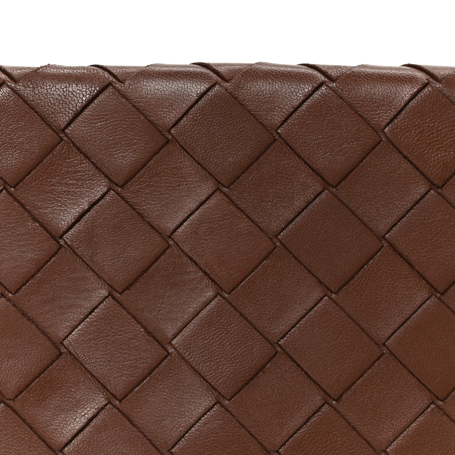 Bottega Veneta Nappa Intrecciato Continental Flap Wallet Brown