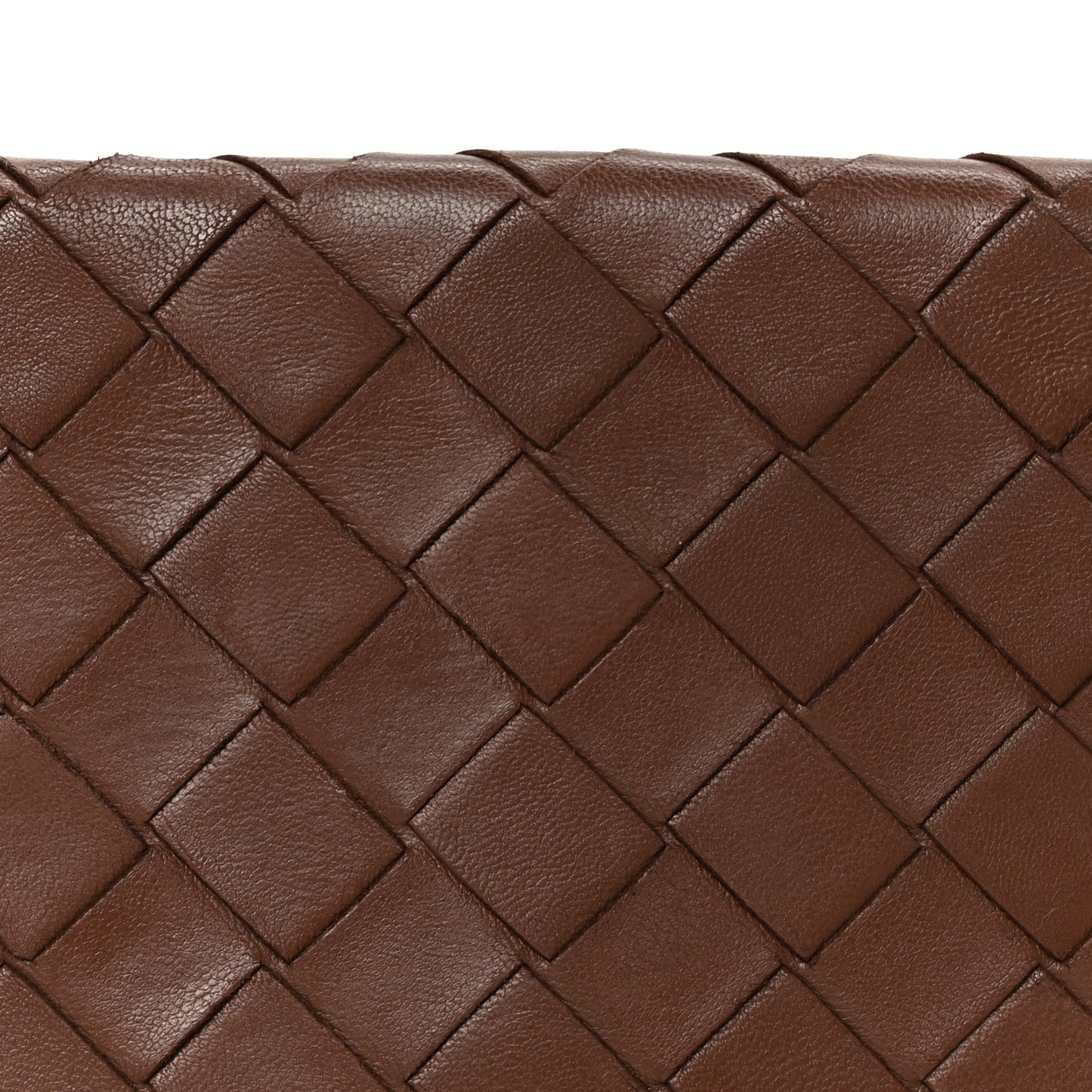 Nappa Intrecciato Continental Flap Wallet Brown