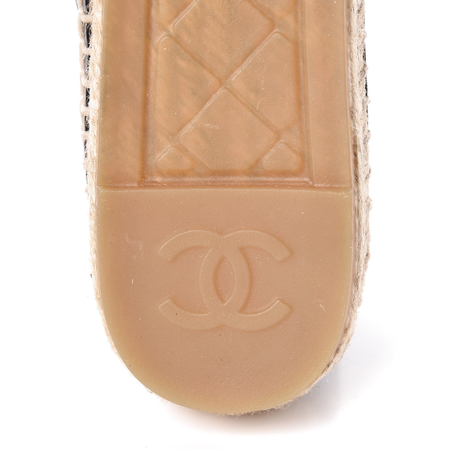 Chanel Lambskin CC Espadrilles 37 Black 8 of 11