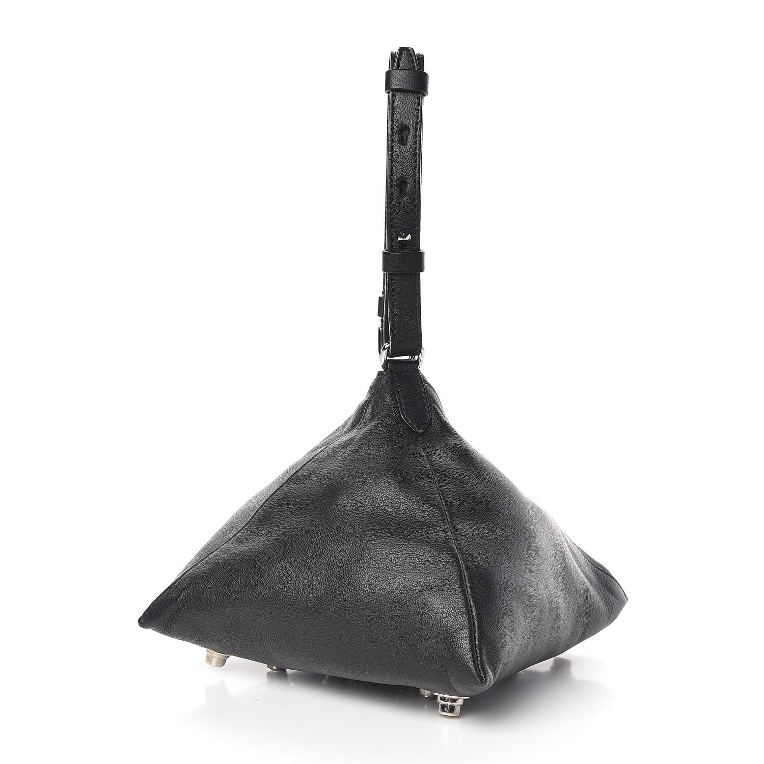 Givenchy Lambskin Studded Triangle Wristlet Black 3 of 6