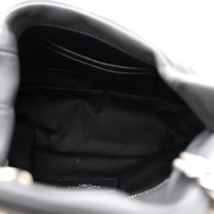 Saint Laurent Lambskin Quilted Toy Loulou Puffer Monogram Chain Satchel Storm 5 of 12