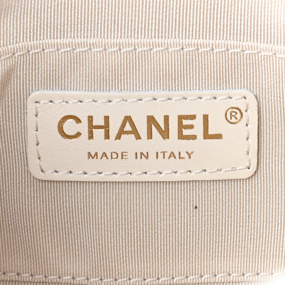 Chanel Calfskin Quilted Mini Crystal Pearls Rectangular Flap White 6 of 10