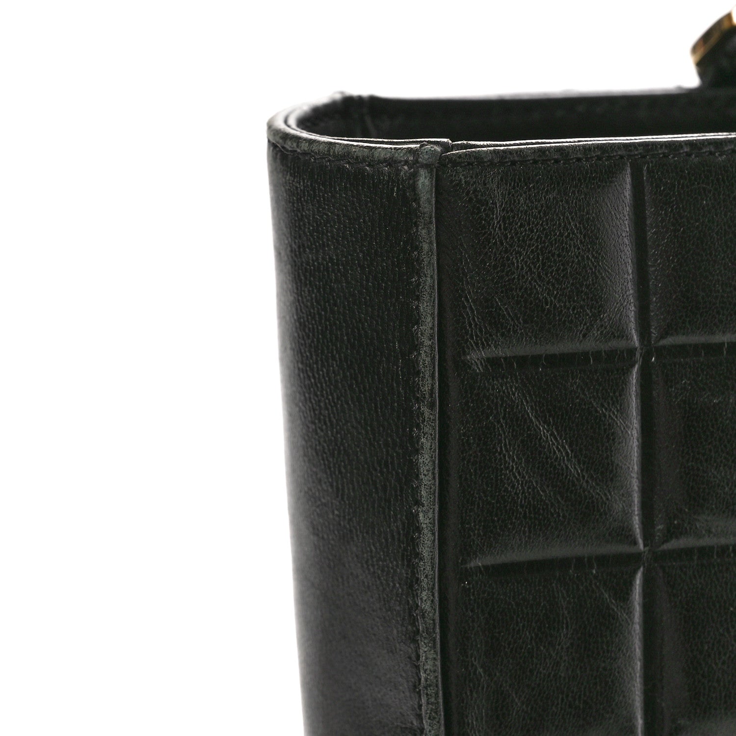 Chanel Lambskin Quilted Chocolate Bar Large Tote Black 12 of 17