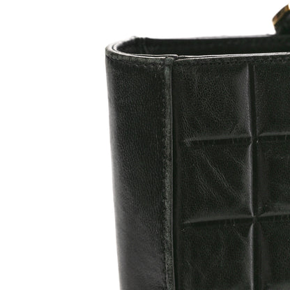 Chanel Lambskin Quilted Chocolate Bar Large Tote Black 12 of 17