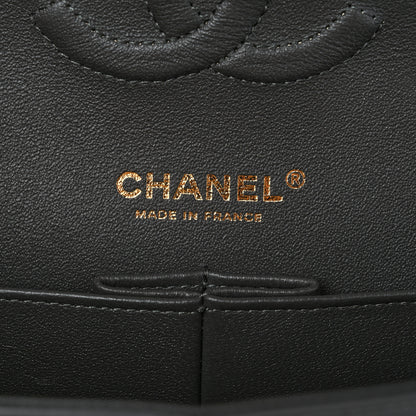 Chanel Lambskin Quilted Medium Double Flap Dark Grey 6 of 11