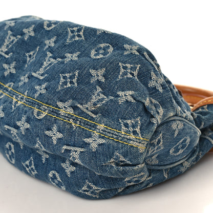 Louis Vuitton Monogram Denim Pleaty Blue 8 of 9