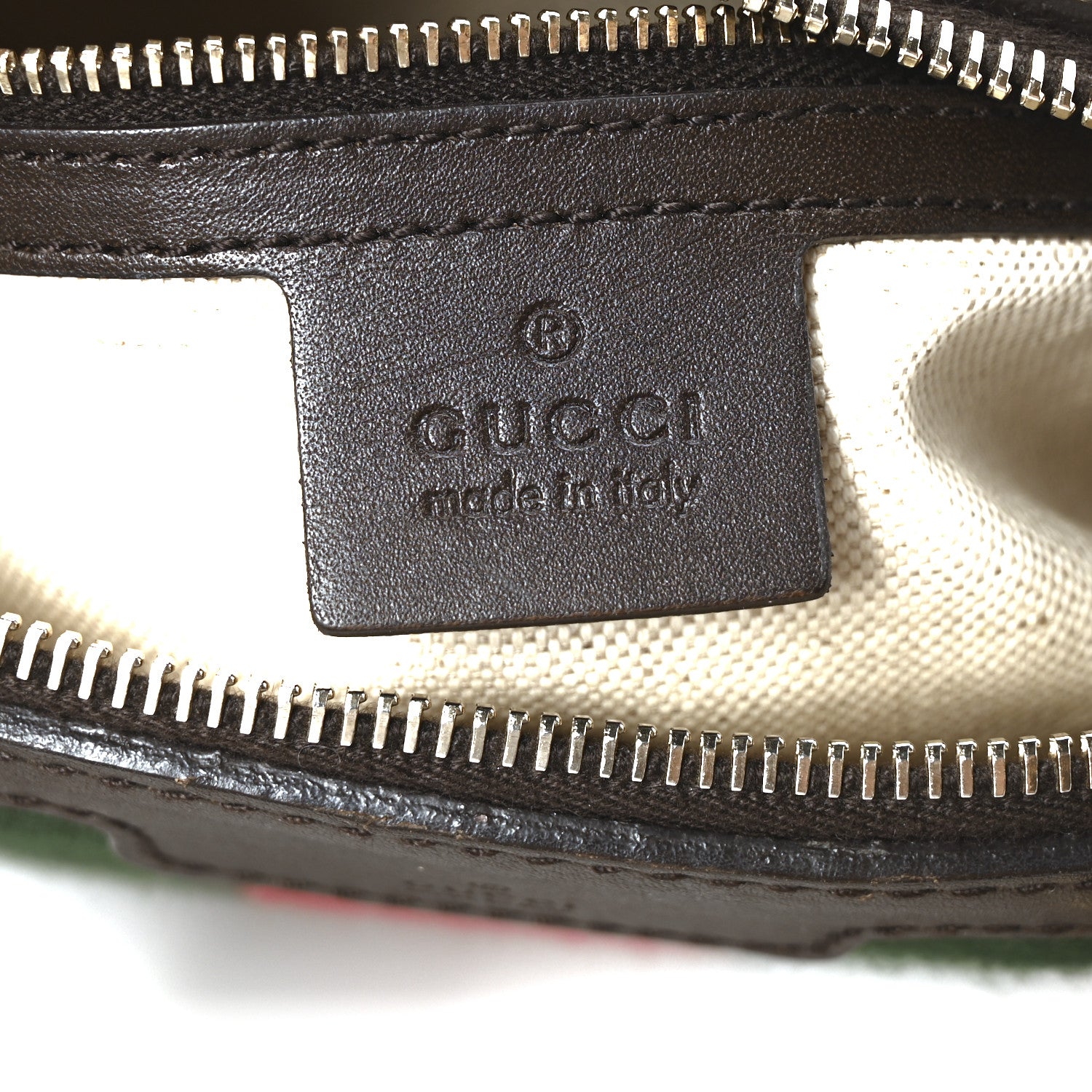 Gucci Monogram Vintage Web Small Boston Dark Brown 6 of 12