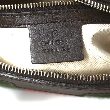 Gucci Monogram Vintage Web Small Boston Dark Brown 6 of 12