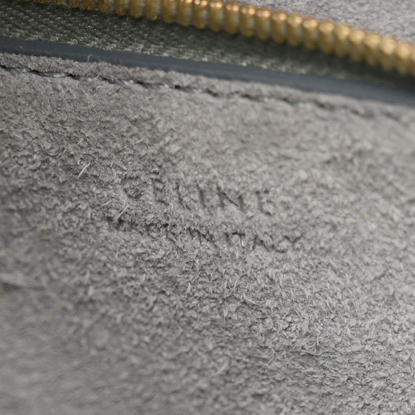 Soft Grained Calfskin Sangle Bucket Bag Storm