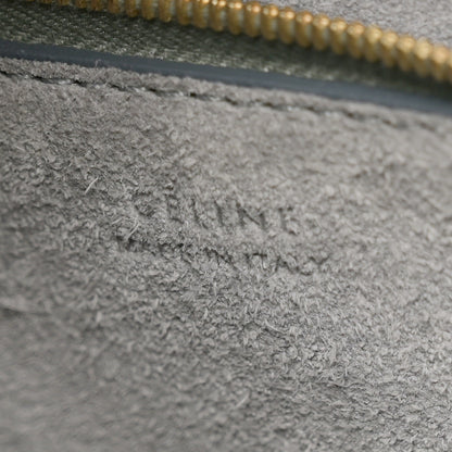 Celine Soft Grained Calfskin Sangle Bucket Bag Storm 6 of 11
