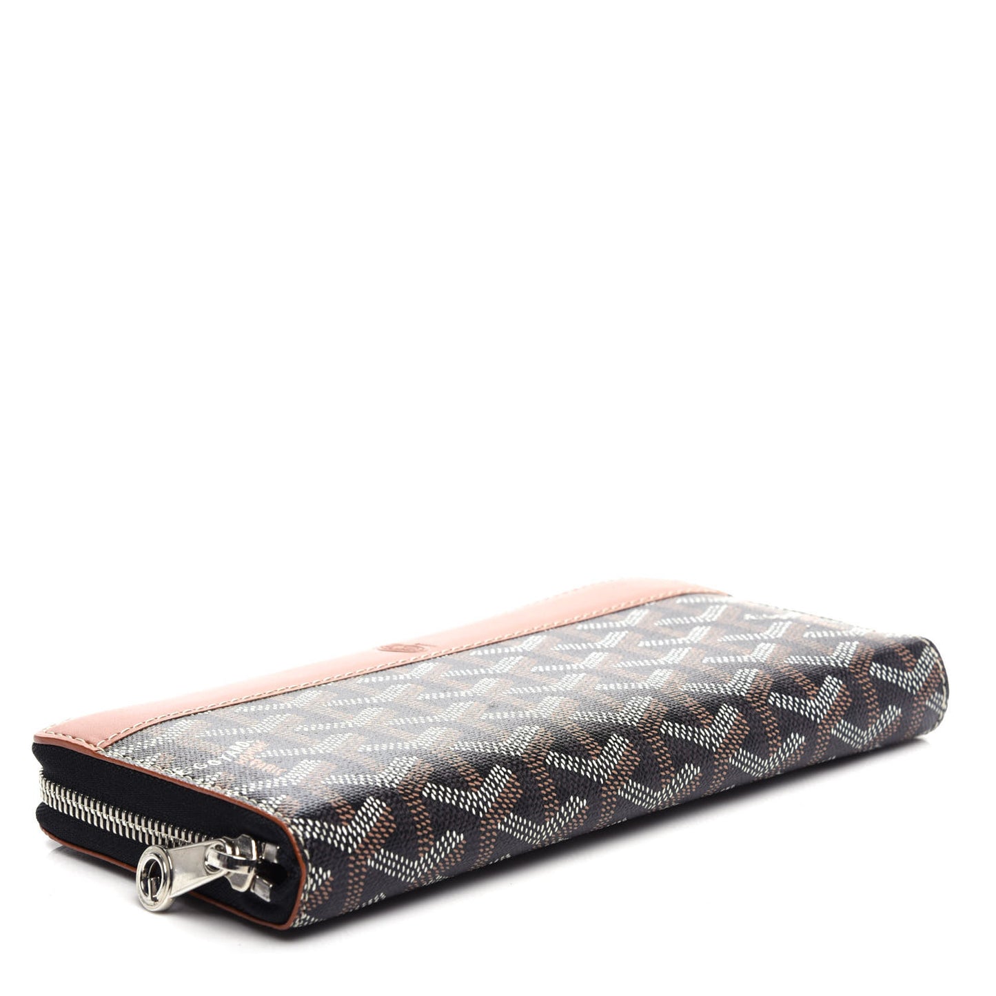 Goyardine Matignon Zip Around GM Wallet Black Gold