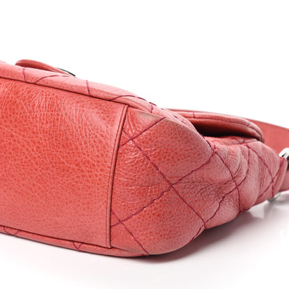 Chanel Glazed Calfskin Stitched On The Road Flap Pink 7 of 13