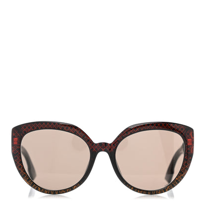 Christian Dior Acetate DDiorF Cat Eye Sunglasses Brown 2 of 8