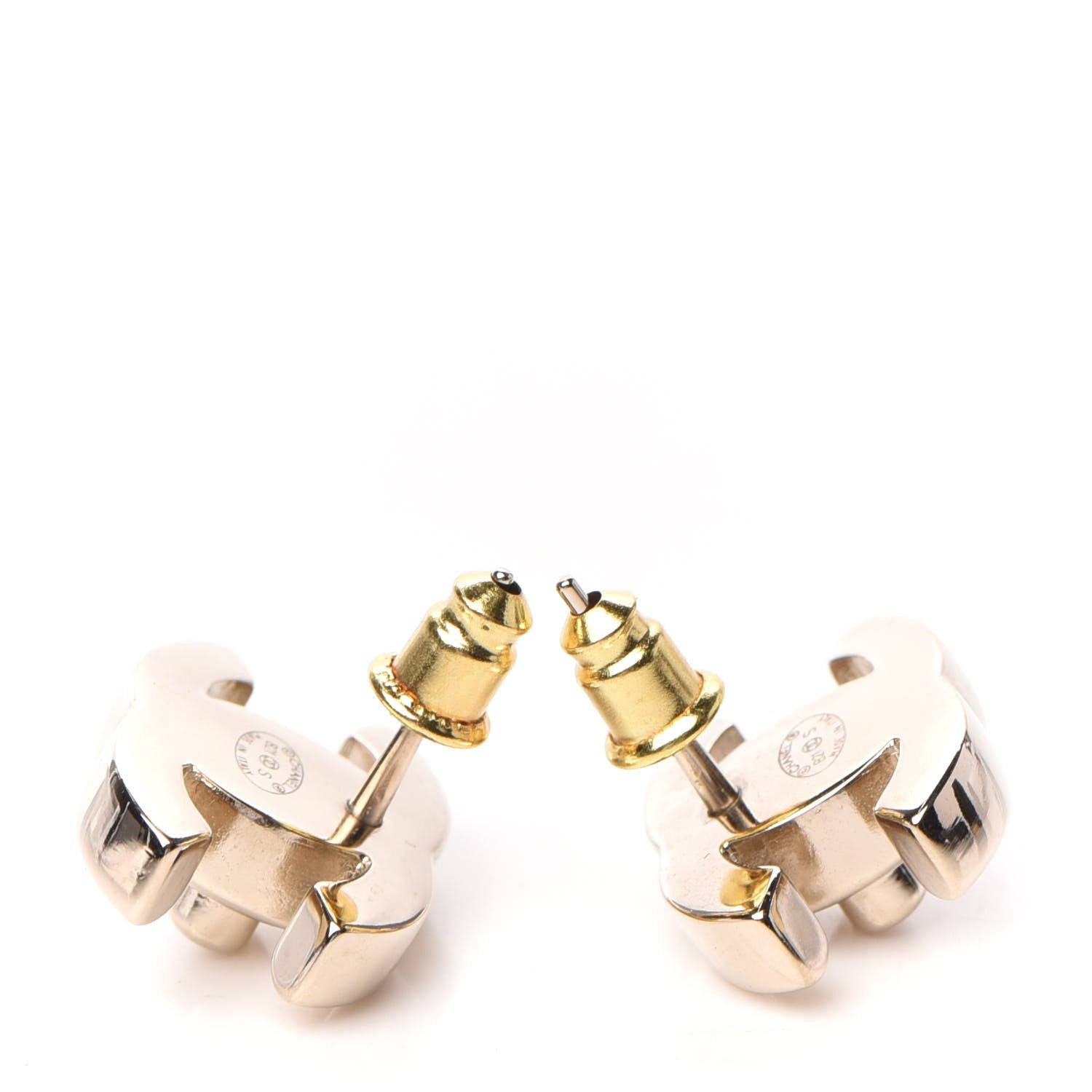 Chanel Metal CC Turnlock Earrings Gold 3 of 4