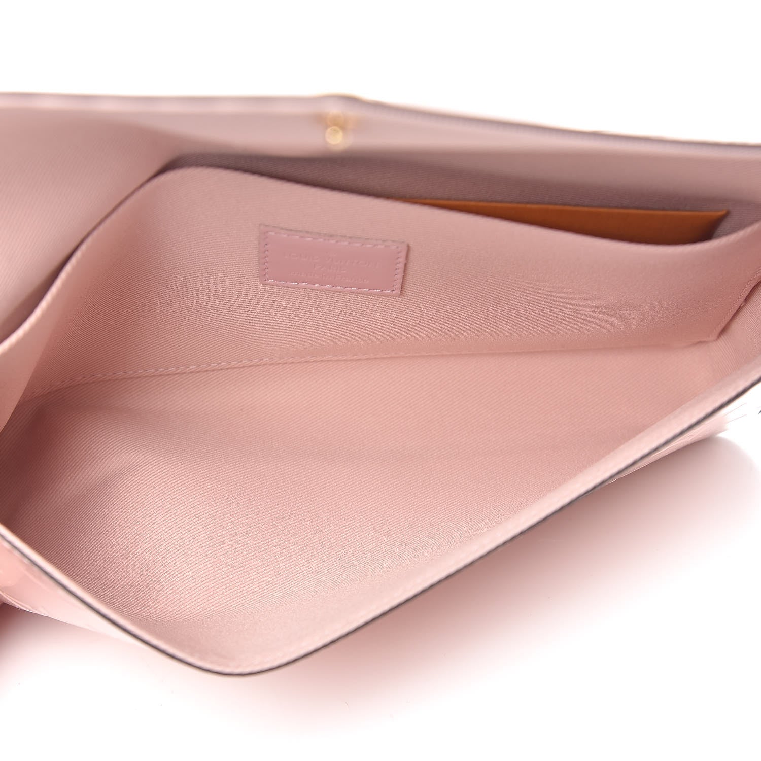 Louis Vuitton Vernis Felicie Chain Wallet Rose Ballerine 7 of 12