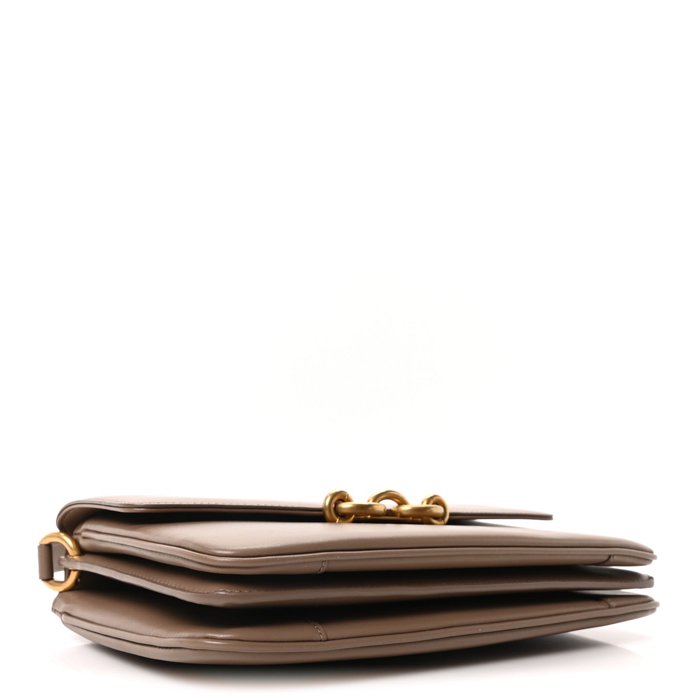 Smooth Calfskin Le Maillon Satchel Taupe