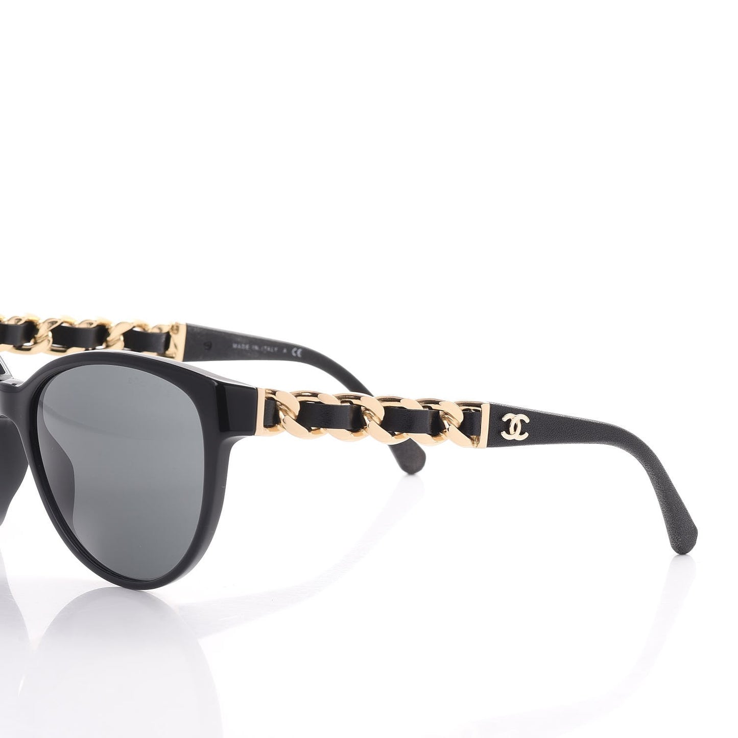 CC Chain Sunglasses 5215Q Black